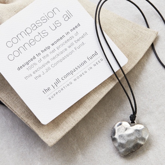 J Jill Silver Heart Necklace | Poshmark